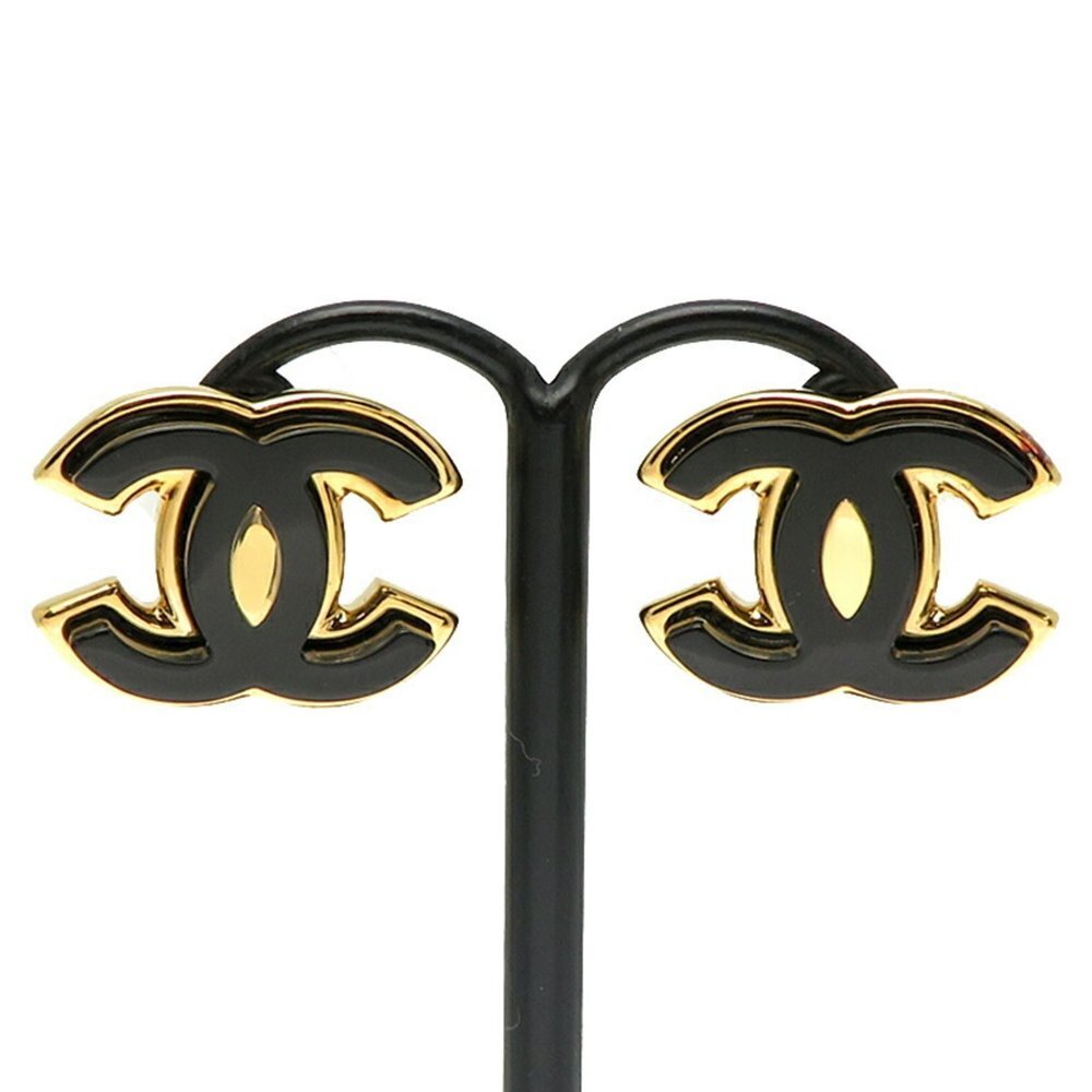 CHANEL Gold Logo Earrings - Picture 2 of 8